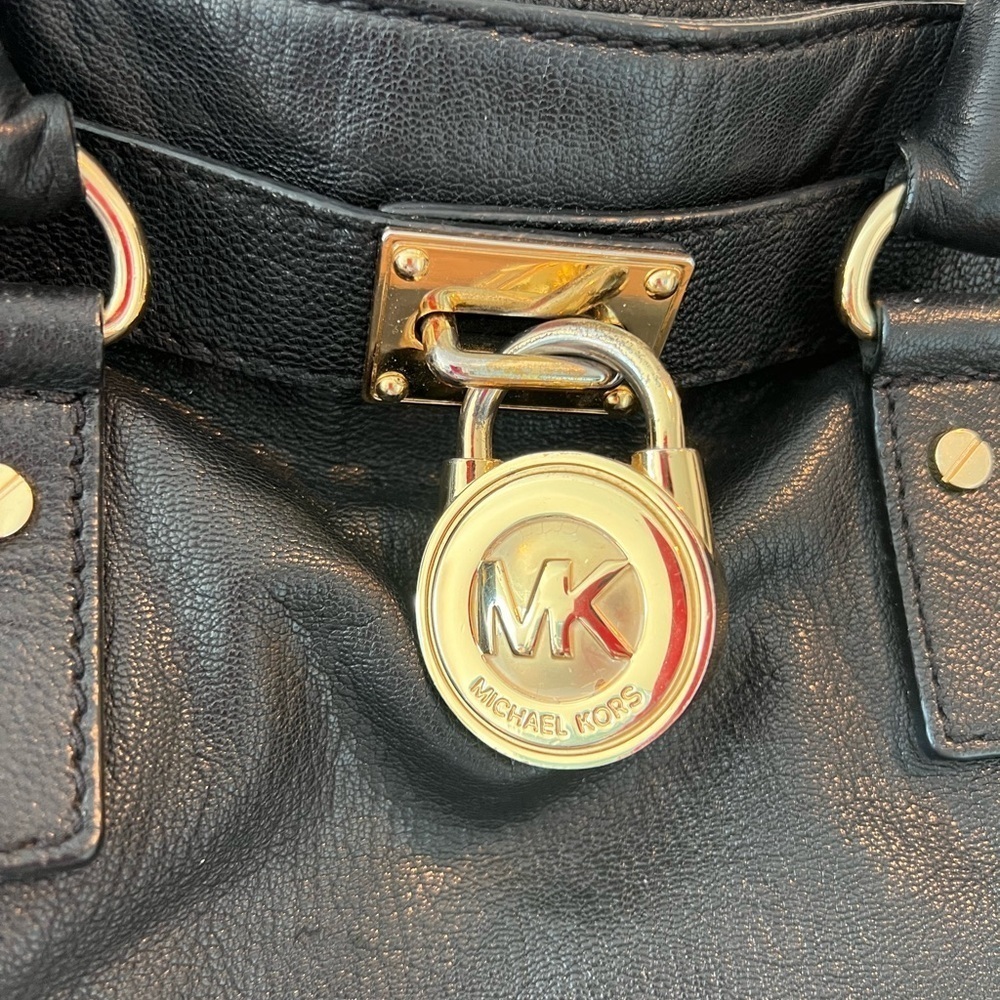 Michael Kors Black Leather Handbag - Picture 3 of 15